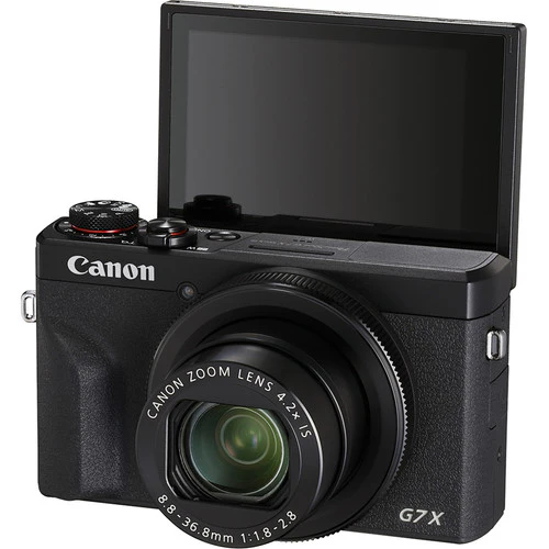 Canon PowerShot G7 X Mark III Digital Camera (Black) – 20.1MP, 4K Video, Flip Screen, Wi-Fi & Bluetooth, Vlogging Camera